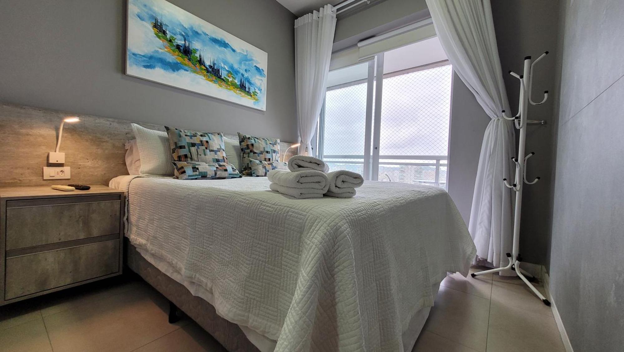 Booksantos Unlimited 2705 - Veja O Mar Da Cama Apartamento Exterior foto